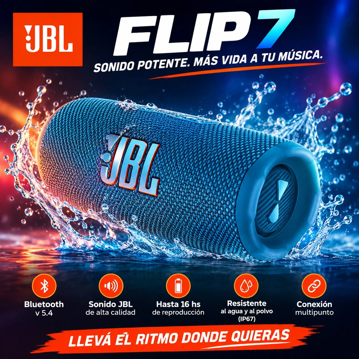 Parlante JBL Flip 7 