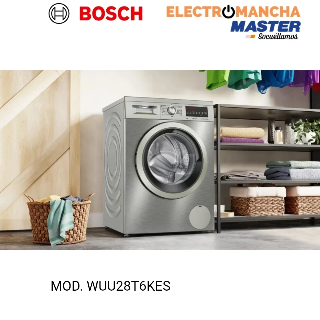 LAVADORA BOSCH WUU28T6KES INOX 9KG A 4