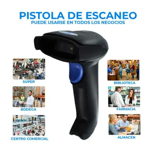 Pistola De Escaneo Inalámbrico Para Código De Barras  2
