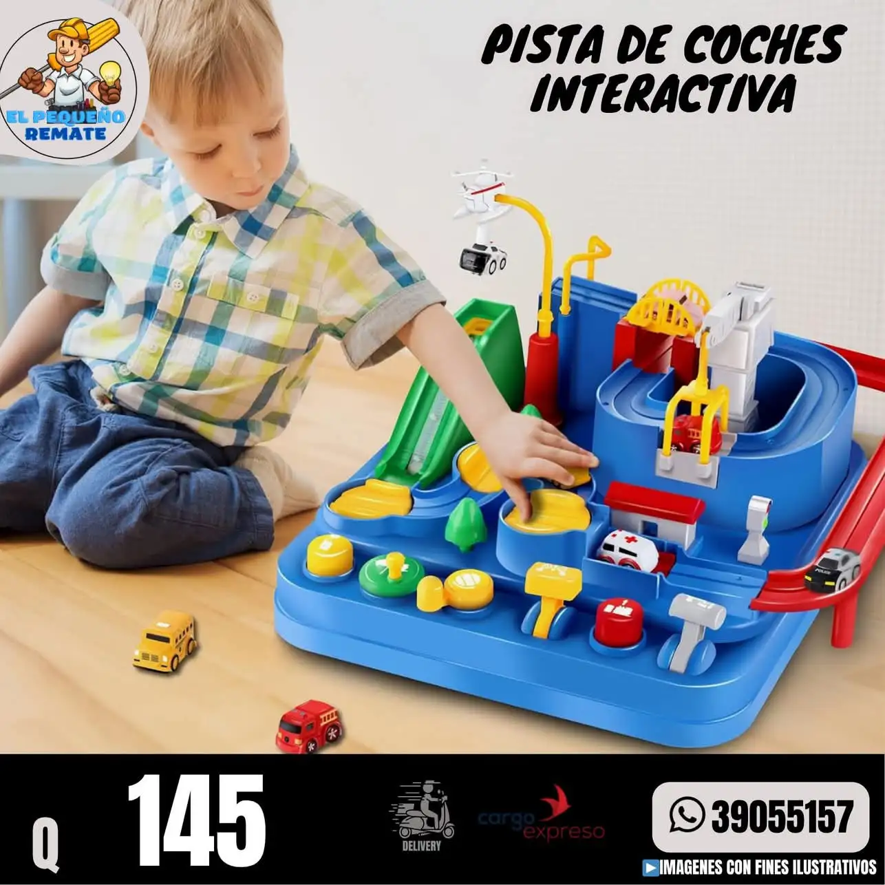 PISTA DE COCHES INTERACTIVA 