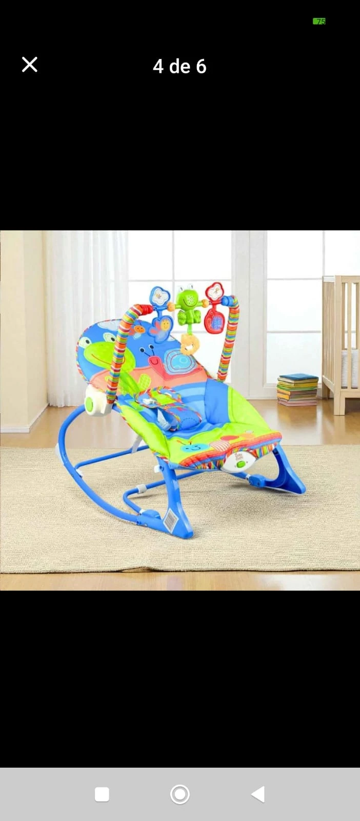 SILLA MECEDORA Y VIBRADORA PARA BEBE  4
