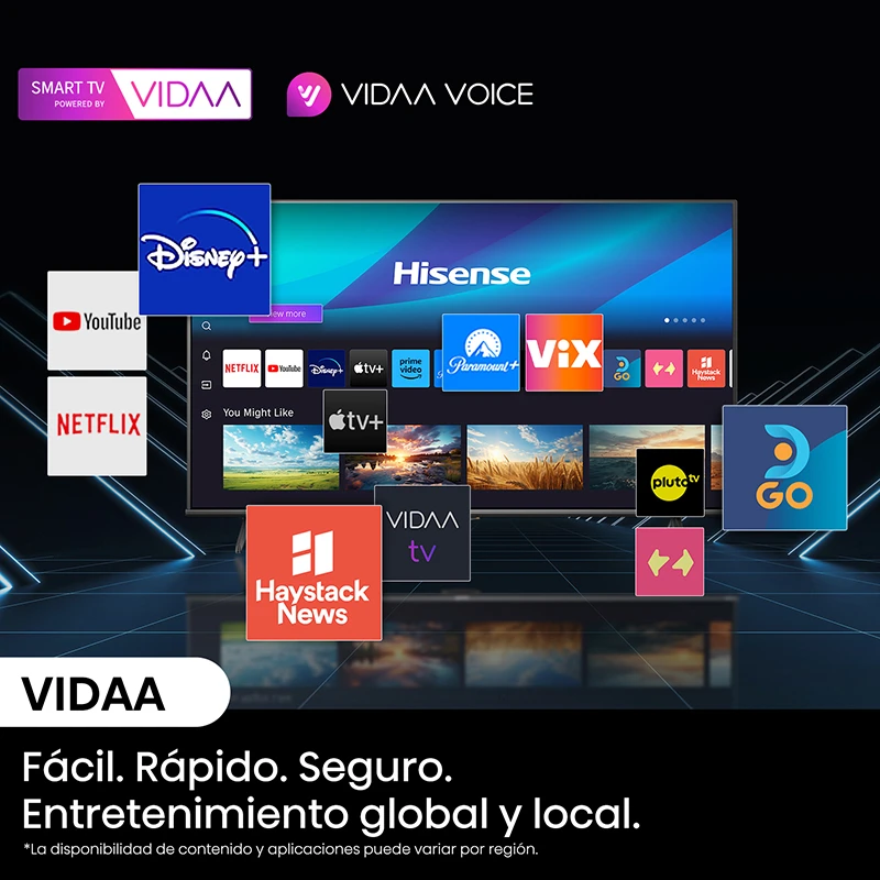 Smart tv Hisense 58" VIDAA 2