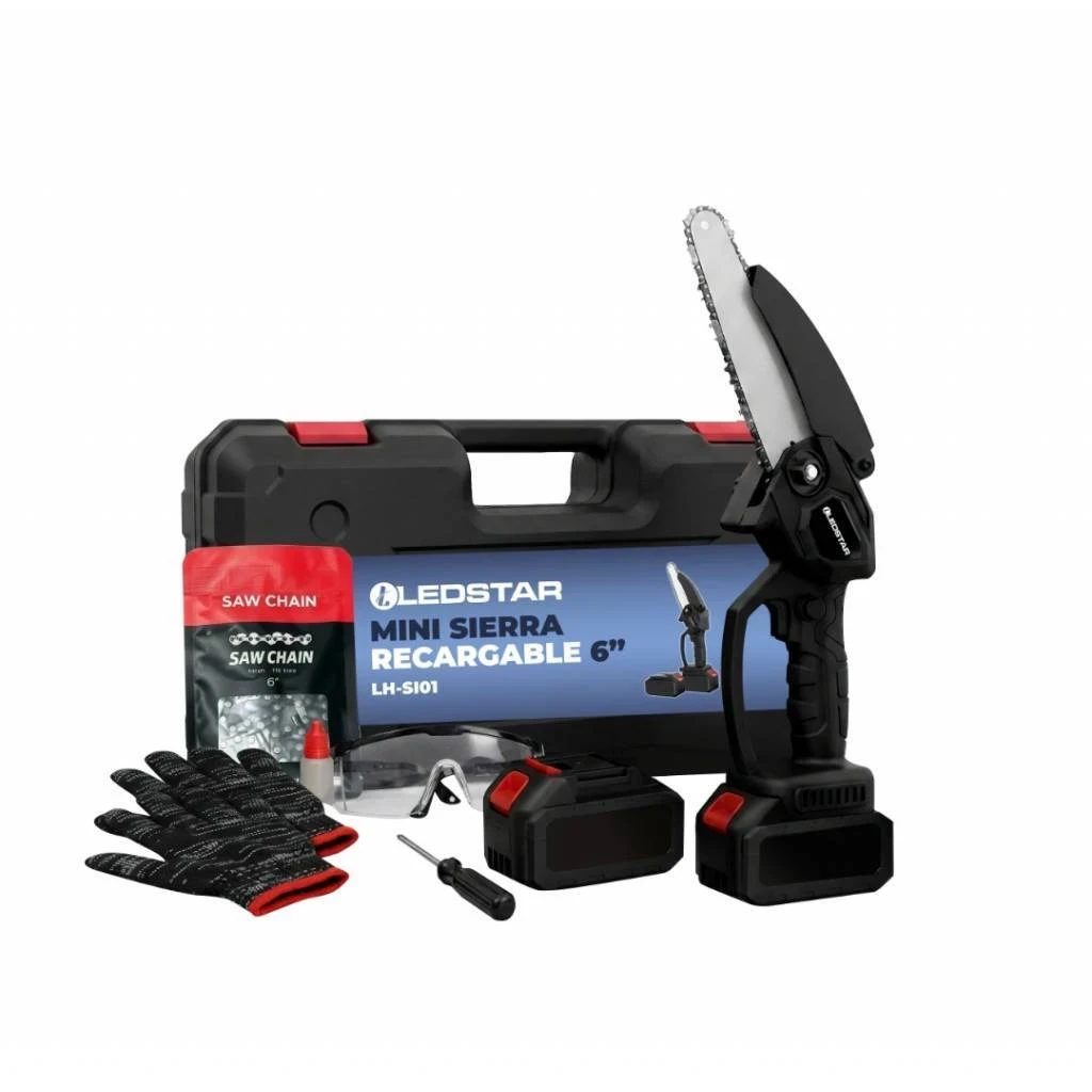 Mini Motosierra 21V / 15 cm / 2 Baterias 𝙇𝙀𝘿𝙎𝙏𝘼𝙍 2