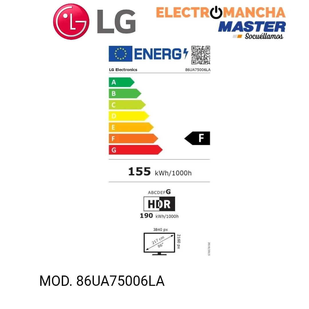 TELEVISIÓN LED LG 86UA75006LA 86" PULGADAS 4K SMART  4