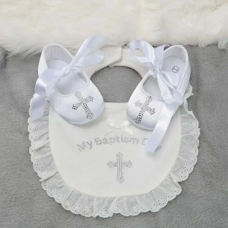 BAUTIZO SET ZAPATITOS CON BAVERO 