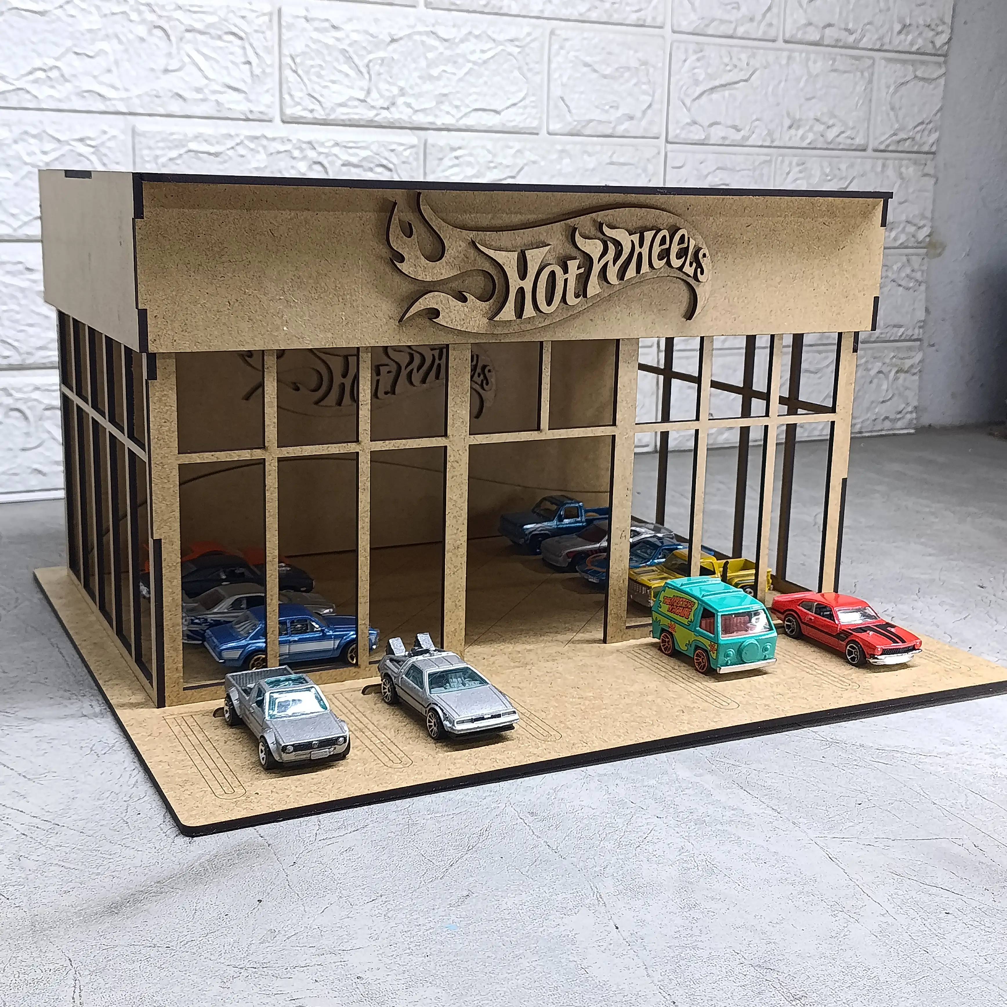 Diorama agencia hot wheels 