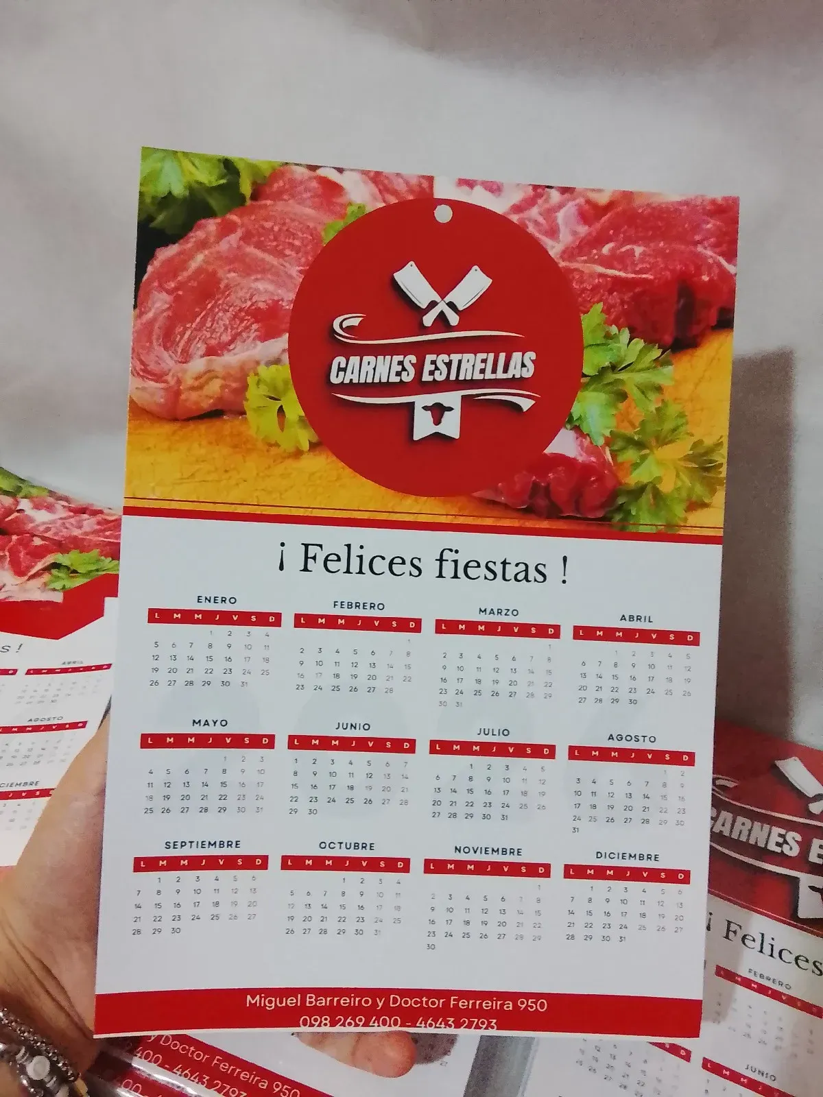 Calendario de pared pack por 20 unidades 