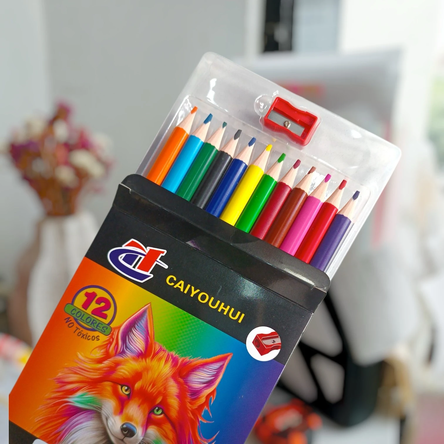 Colores jumbo con sacapuntas 2