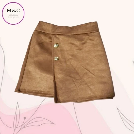 Shorts falda gamuza 