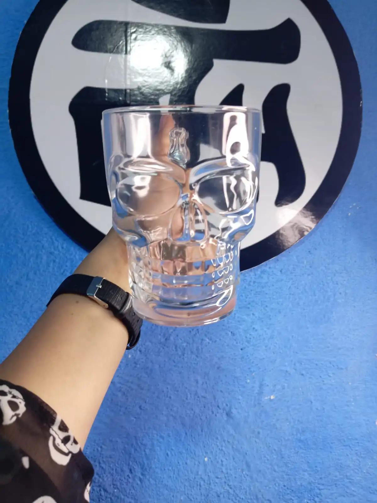 Tazas de vidrio diseño calaveras  3