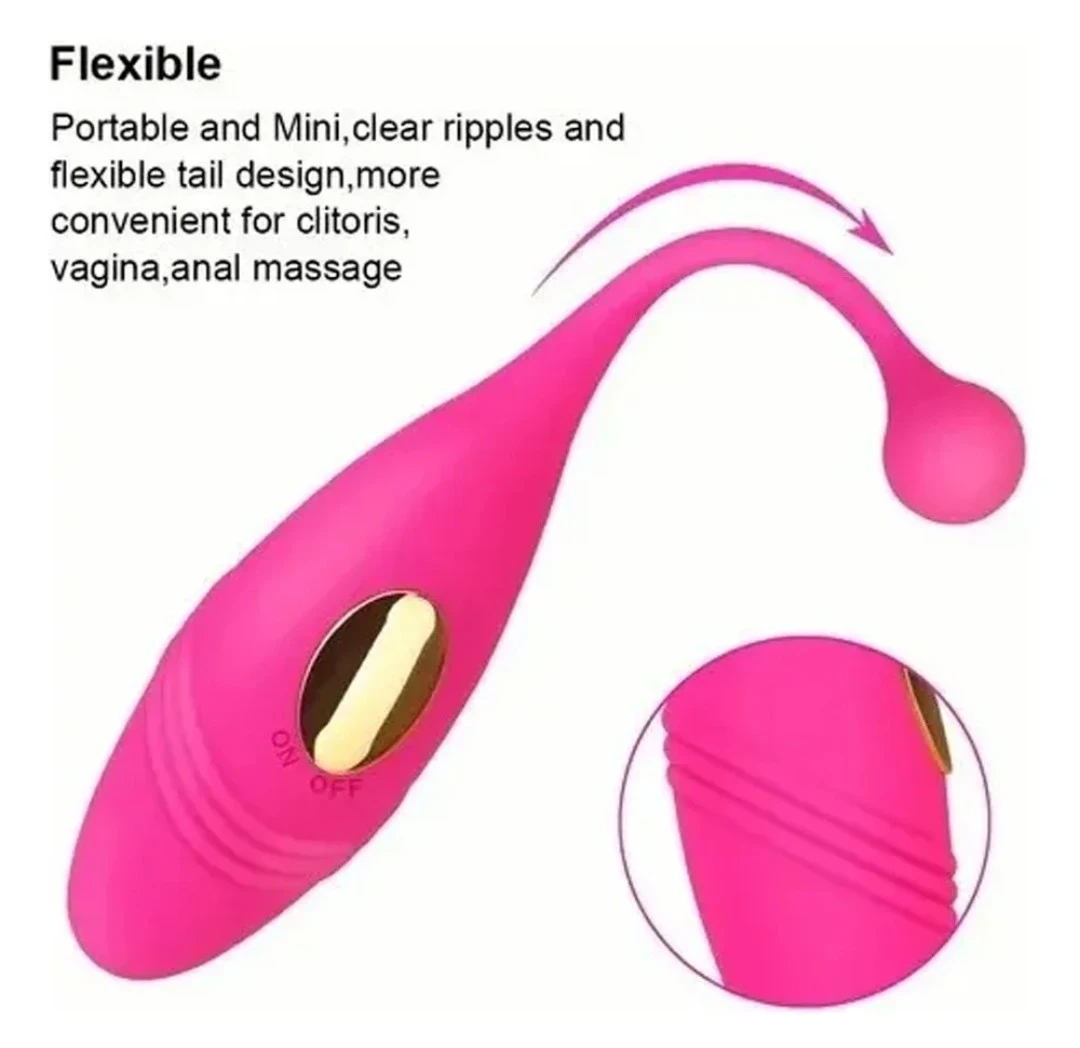 Vibrador flexible control remoto ROSA 5