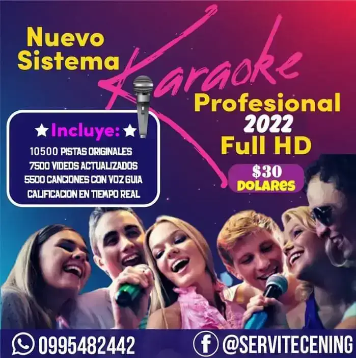 SISTEMA KARAOKE PROFESIONAL 2022 FULL HD CON NUEVA ACTUALIZACIÓN 