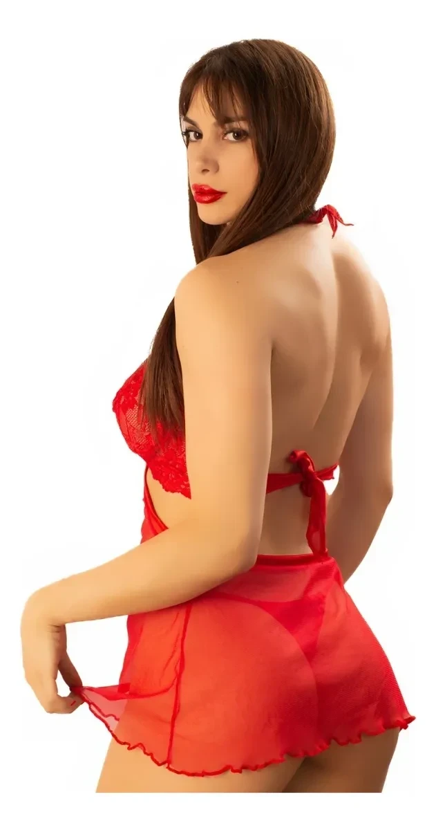 Babydoll Tul con Puntilla y Aro Berlin 2