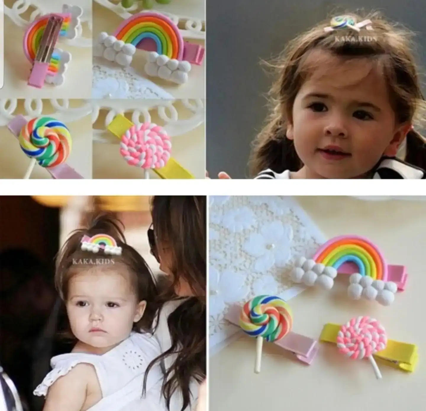 Broche kawaii trio
