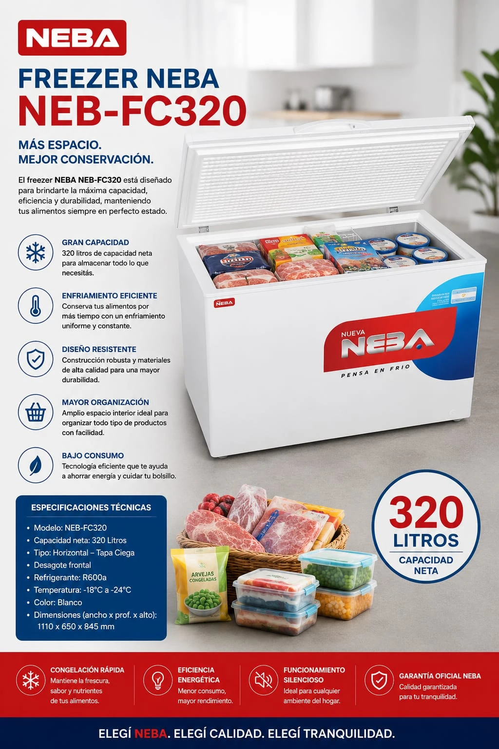 Freezer Neba FC320