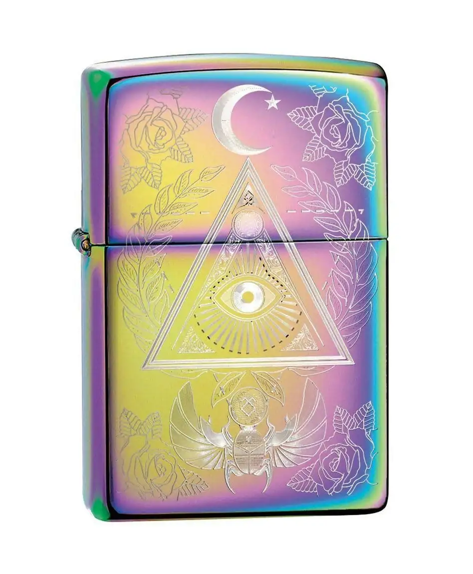 Zippo Eye Of Provid Multi Color Pocket
