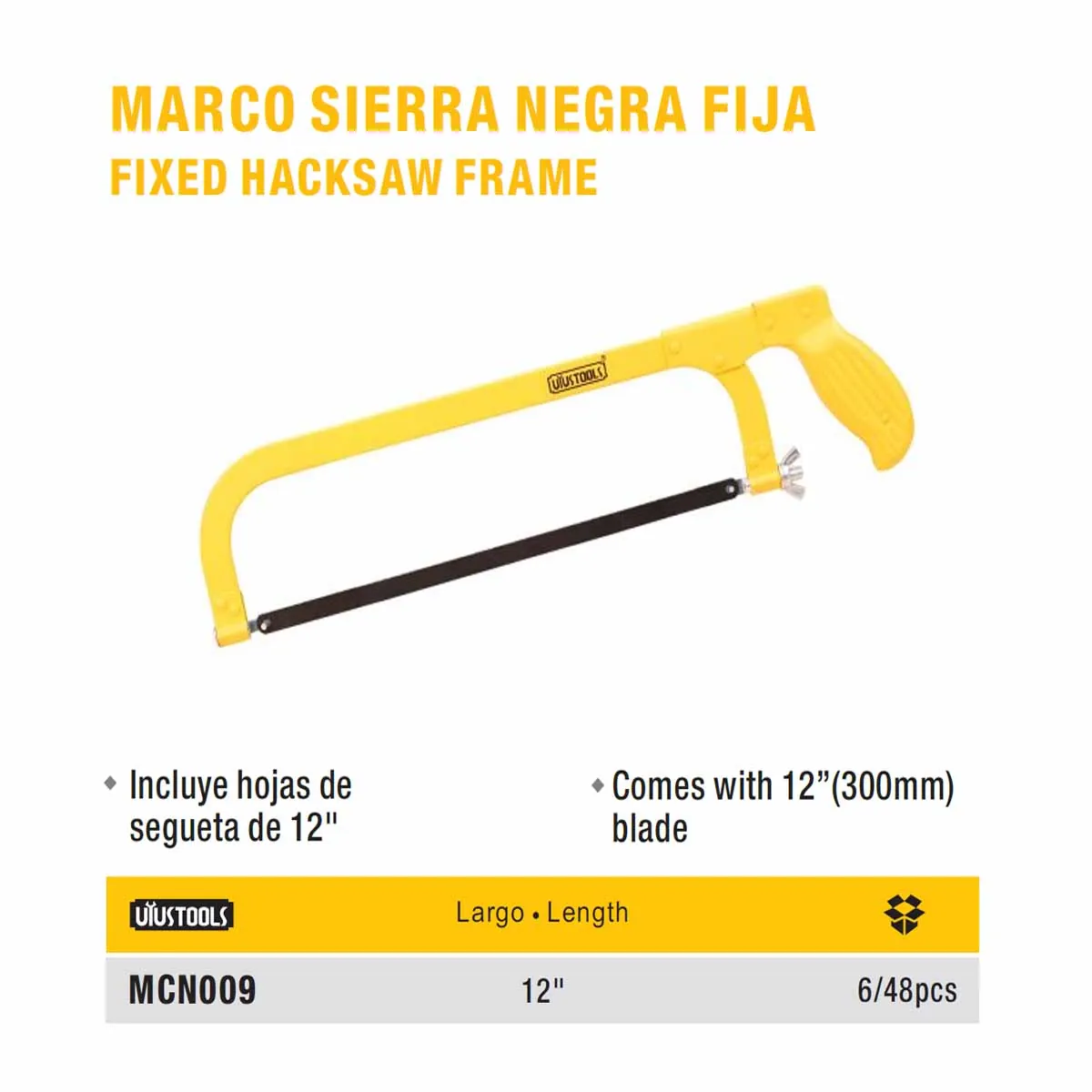 MARCO SIERRA FIJO NEGRO UYUST