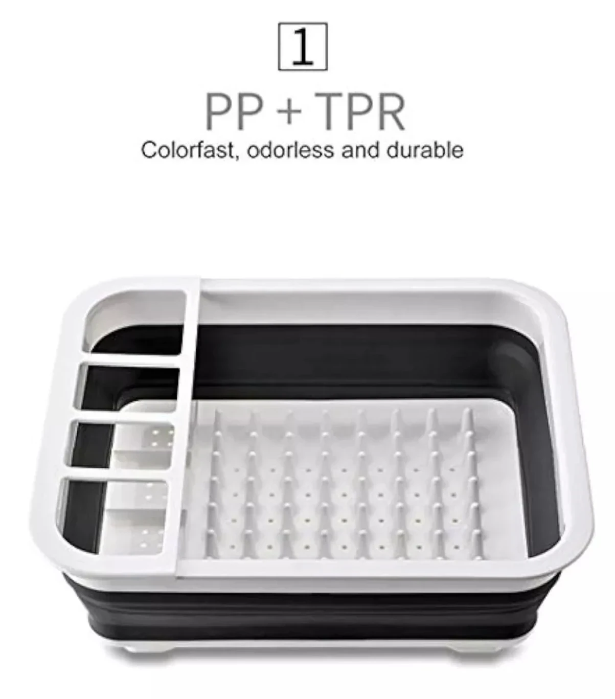 Secaplato Escurridor De Platos Plástico Plegable 6