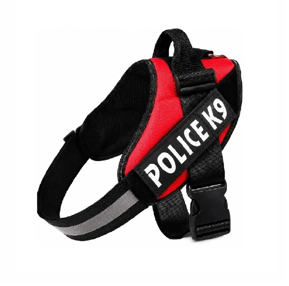 Pechera anti tirones Police K9 color rojo