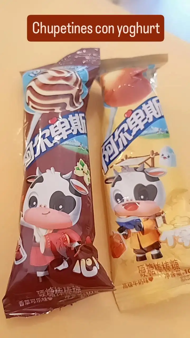 Chupetines con yoghurt