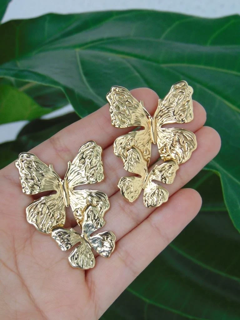 ARETE ACERO DOR MAXI MARIPOSAS TALLADAS 