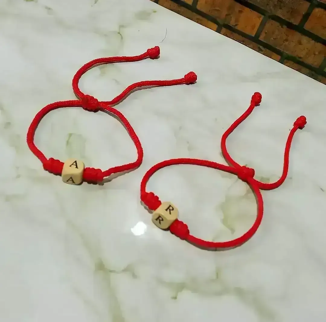 Pulseras x2 hilo cola de rata