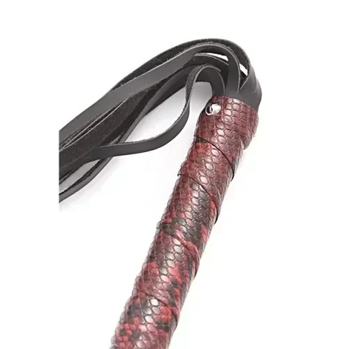 Fetiche / Latigos / Latigo Reptil - Largo 60Cm/ Mango 2,5Cm Diametro - Eco-Cuero 