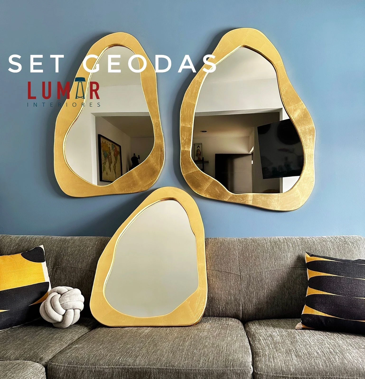 Espejos GEODAS - SET DE ESPEJOS PARA SALA O COMEDOR 3