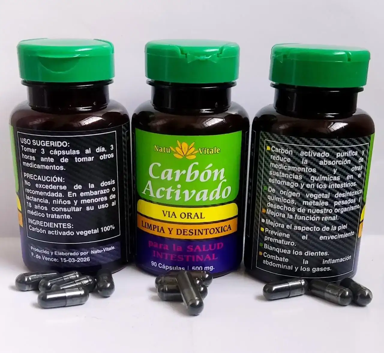 Carbon activado capsulas 