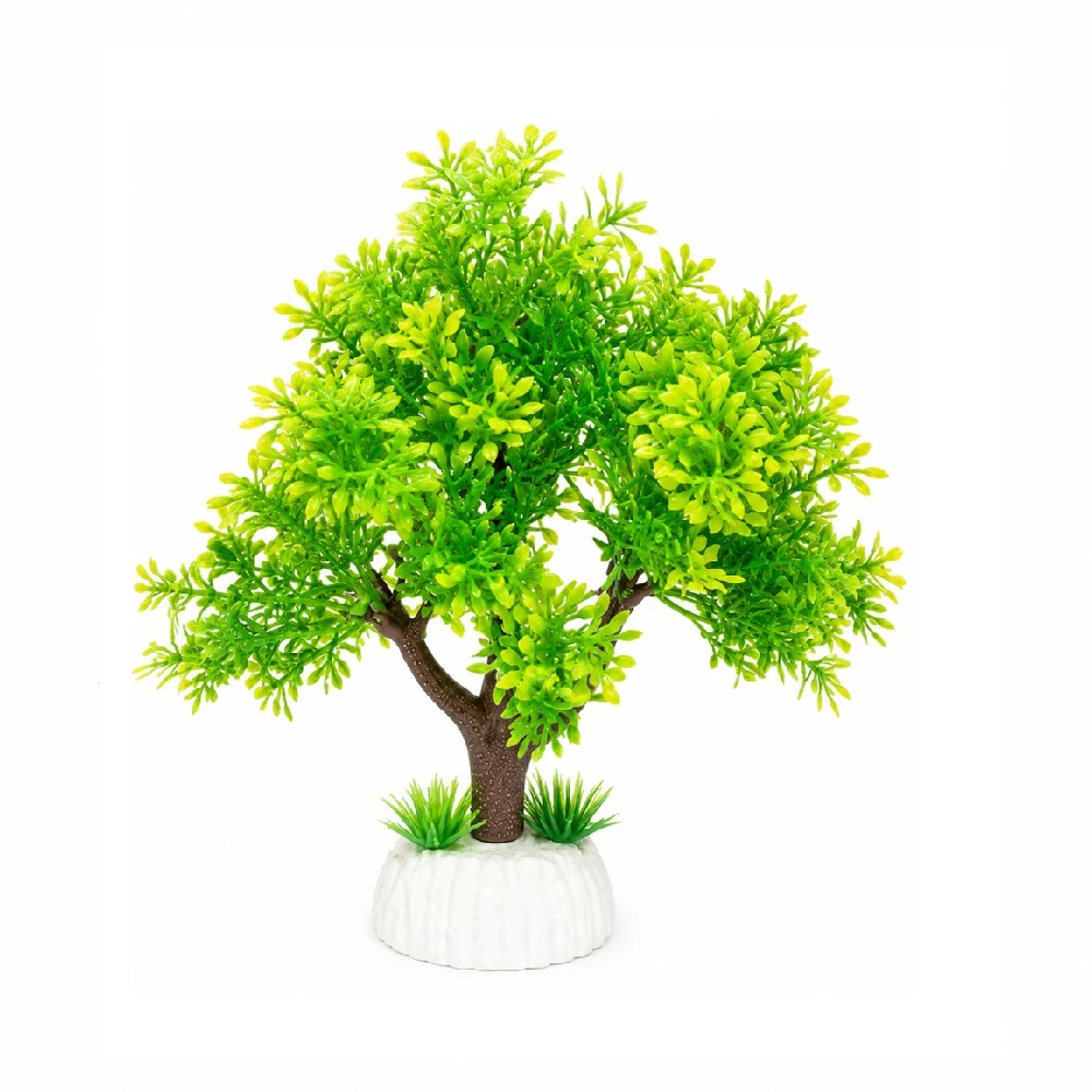 Planta árbol decorativa de plástico duro 