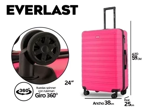 VALIJA EVERLAST FUCSIA 27447 28"