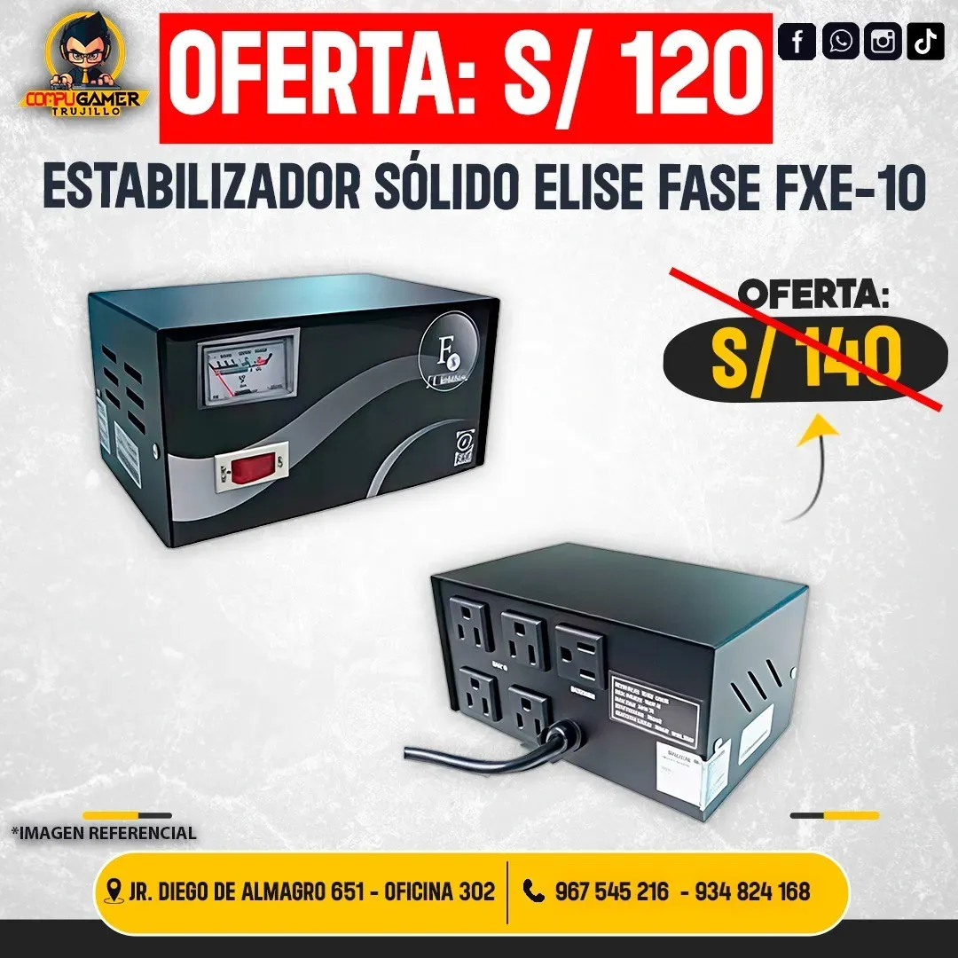 ESTABILIZADOR SÓLIDO ELISE FASE FXE-10