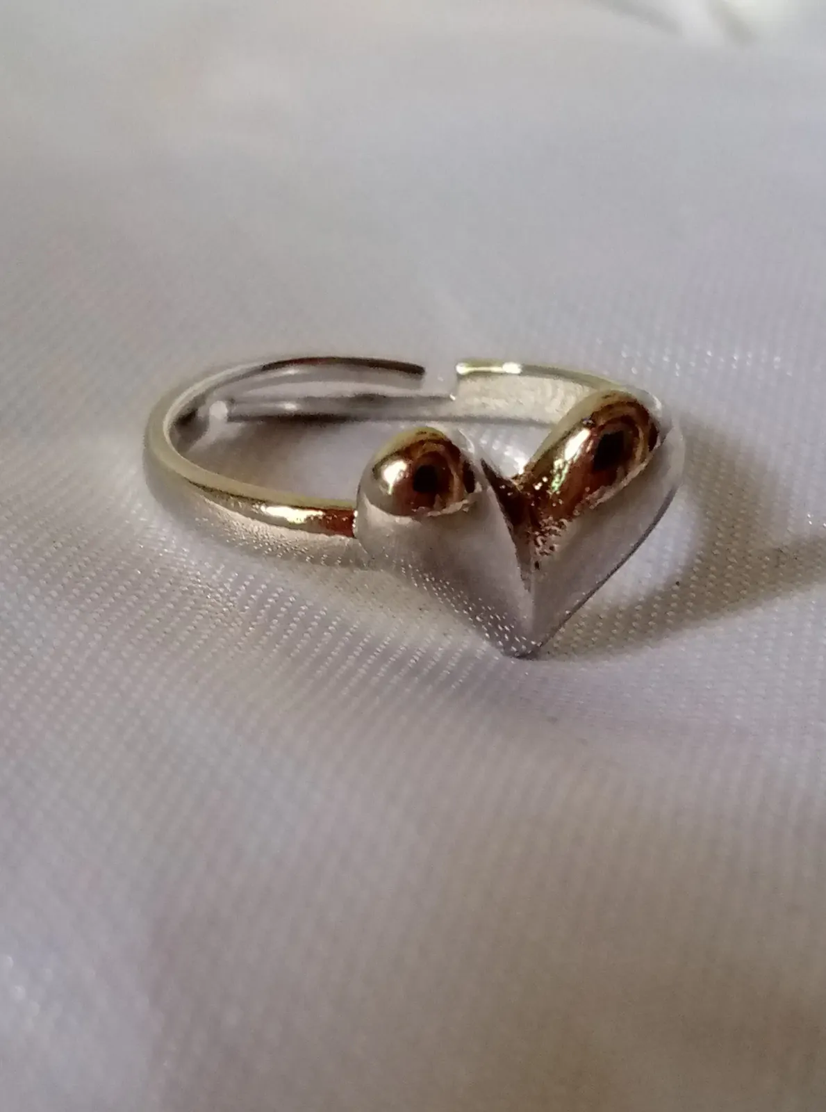 Anillo corazón Chunky  2