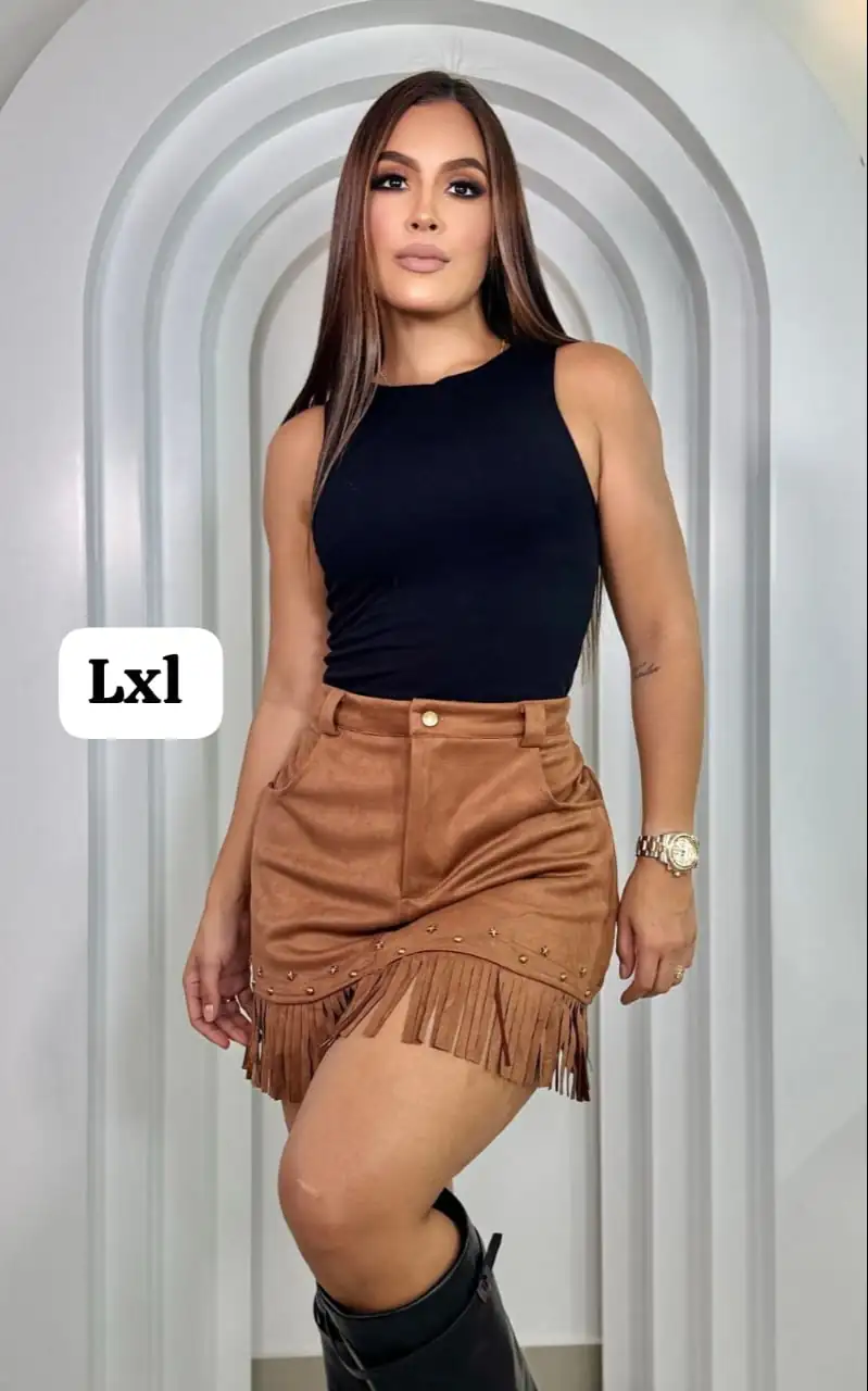 🥳😍 Hermosa falda estilo texana ✨💕