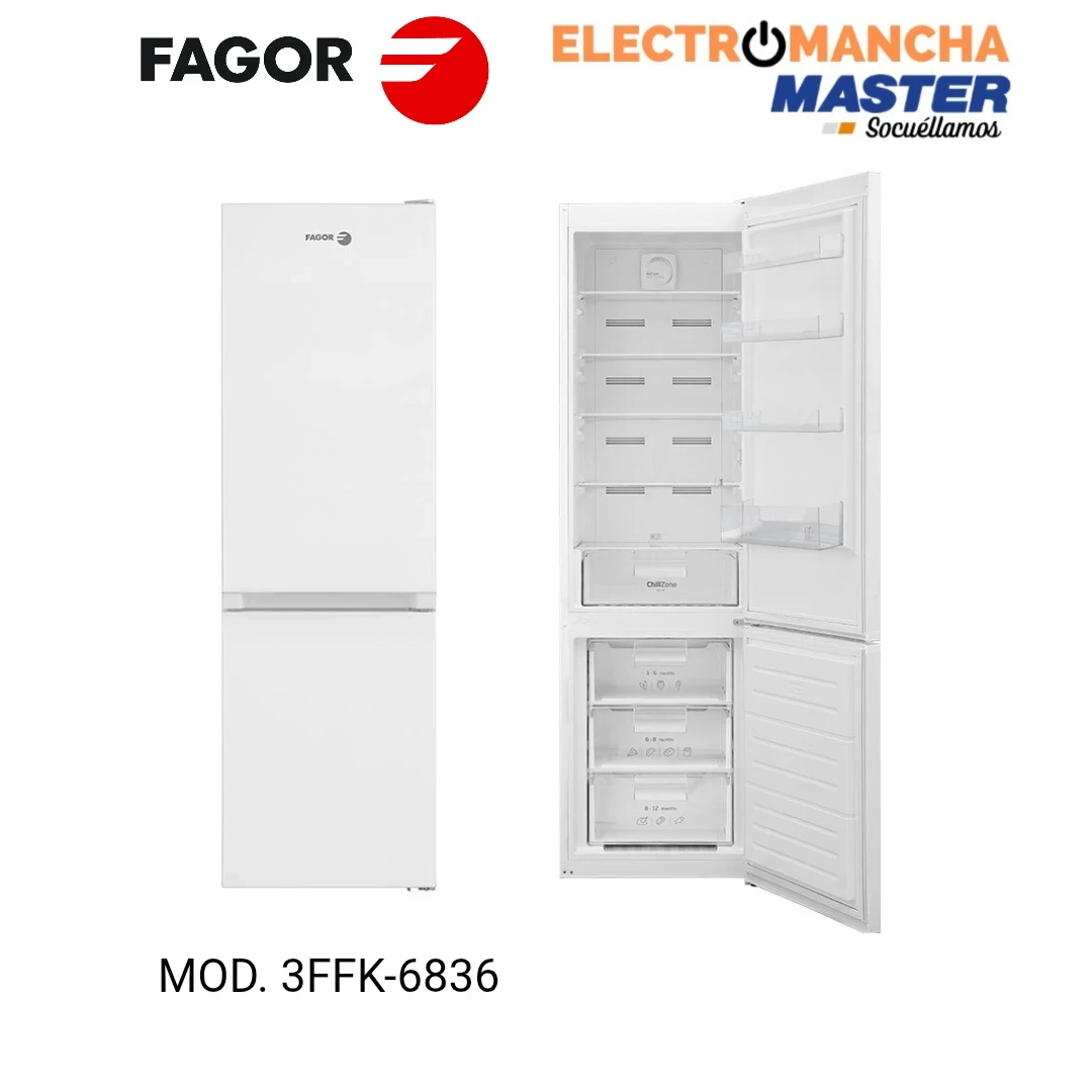 FRIGO COMBI FAGOR 3FFK6836 NO FROST 2,01X60 BLANCO E  3