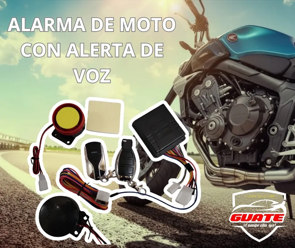 ALARMA PARA MOTO CON ALERTA DE VOZ