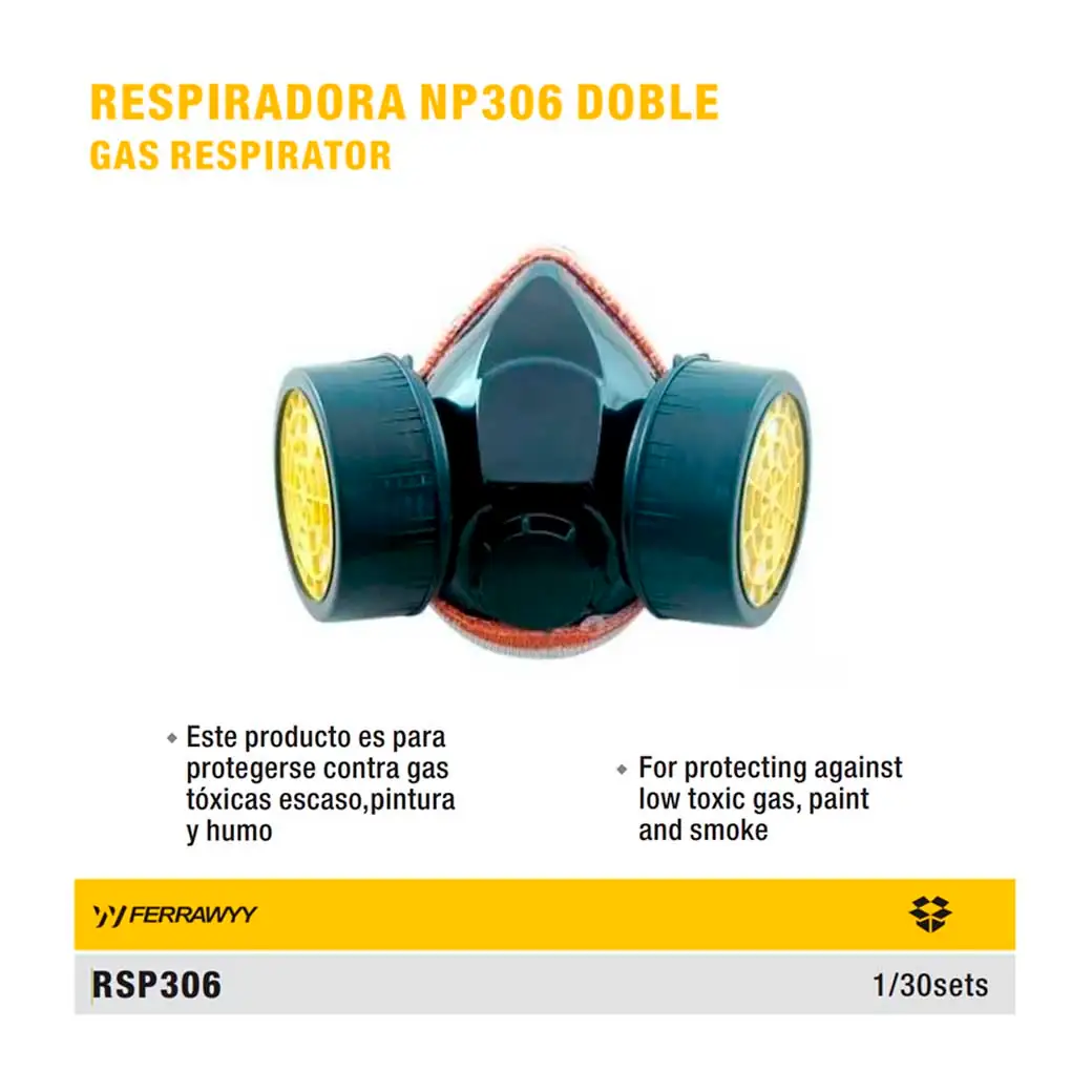RESPIRADOR GAS DOBLE UYUST 