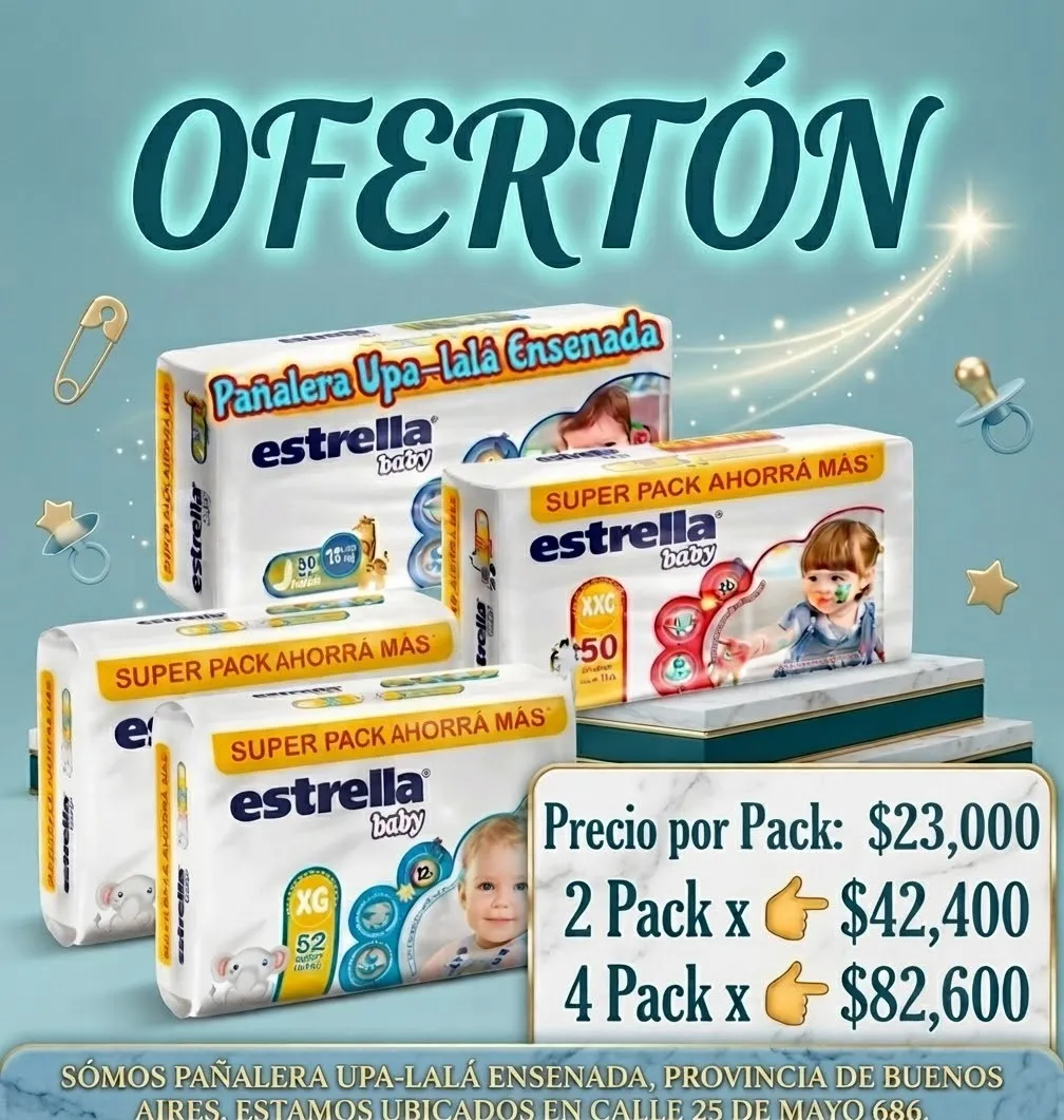 Oferta x 4 Pack Estrella SuperPack