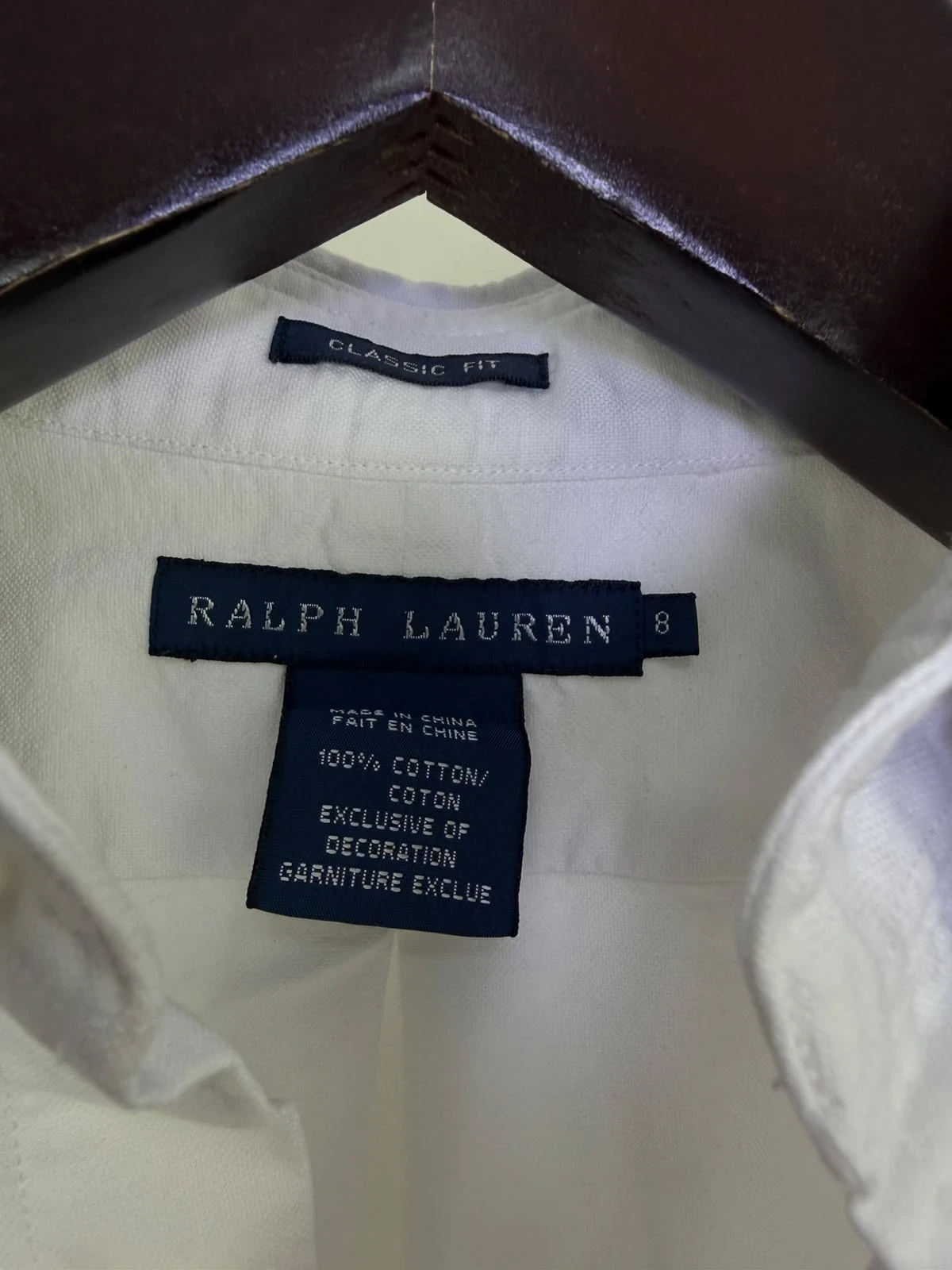 RALPH LAUREN WHITE OXFORD SHIRT 2
