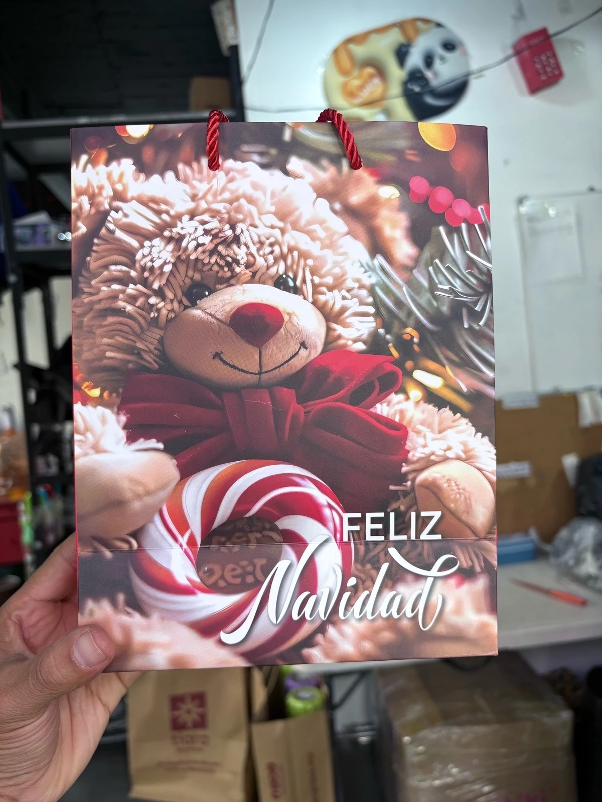 DOCENA DE BOLSA NAVIDEÑA DE CARTON  3