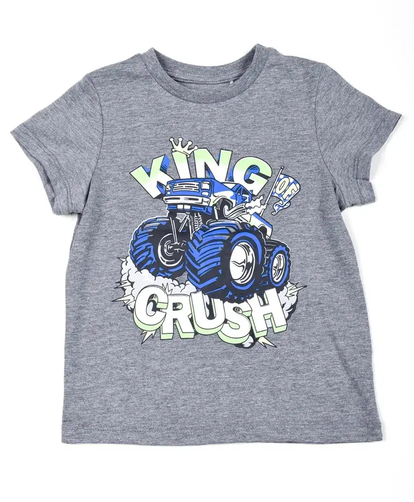 Polera manga corta gris