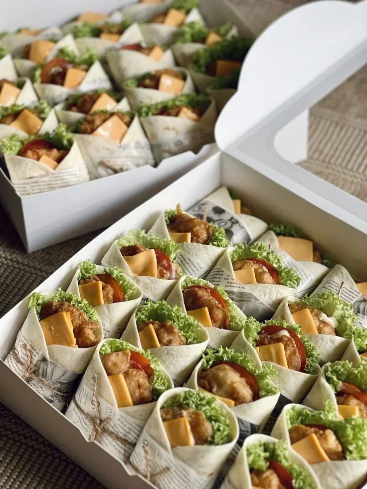 Mini wrap de pollo
