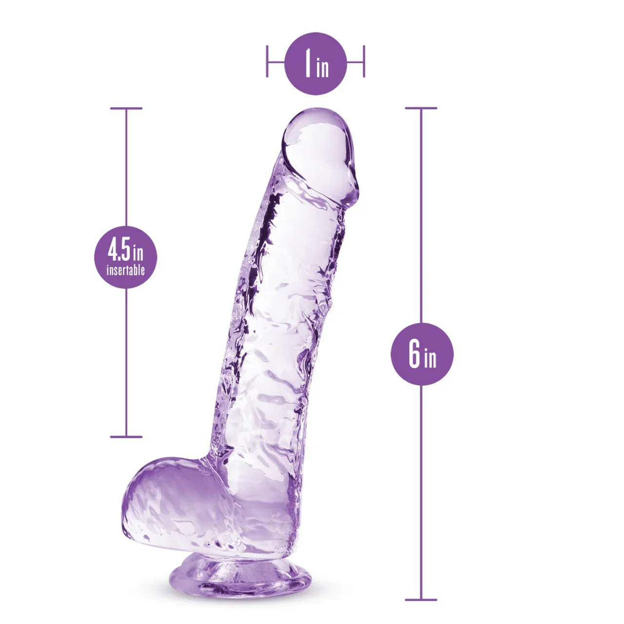 Blush Naturally Yours 6″ Crystalline Dildo 5