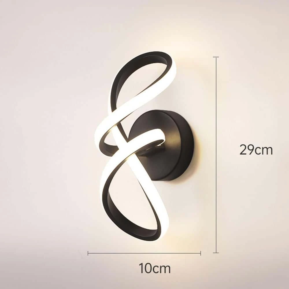 LAMPARA PARED LED SIGNATURE NEGRA 10W 4