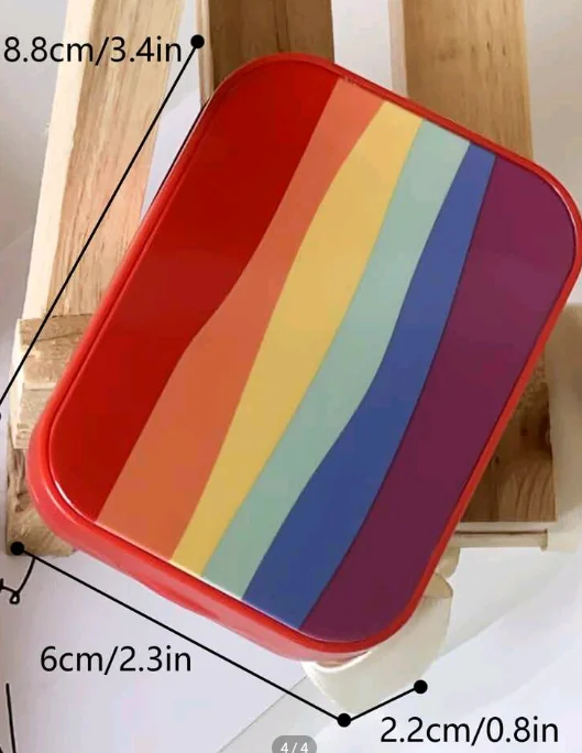 estuche de arcoiris con espejo 2