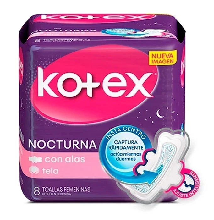 KOTEX NOCTURNA 8und