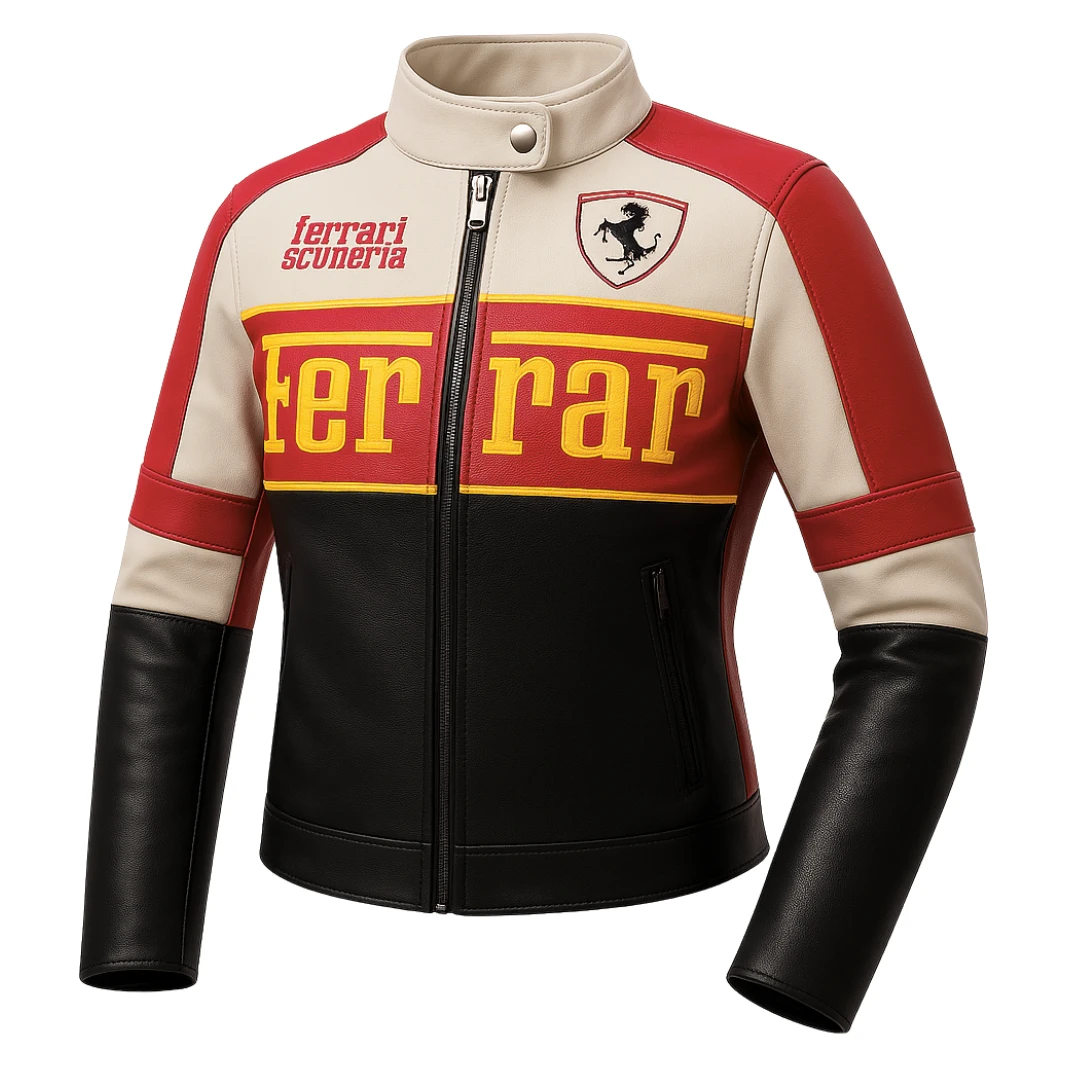 Chaqueta Dama motera ferrari 3