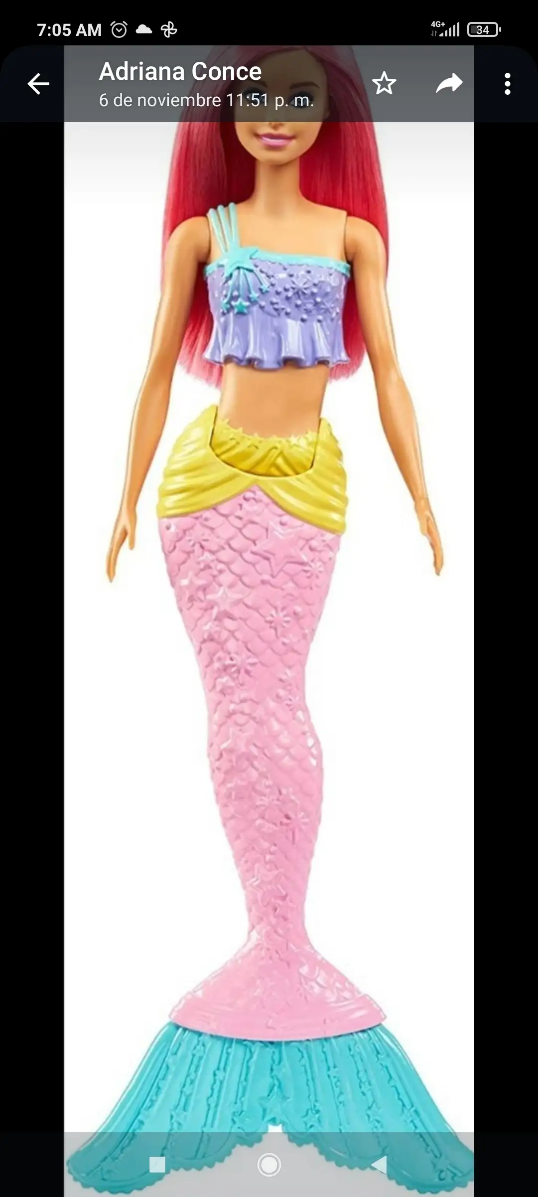 Barbie Dreamtopia Sirena Mágica Muñeca 3
