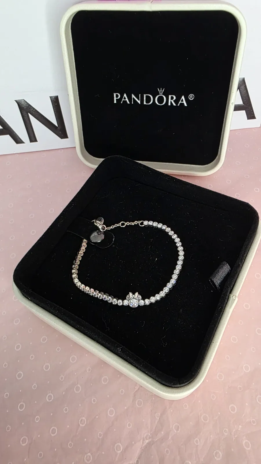 Pandora Disney Minnie Mouse Tennis Bracelet