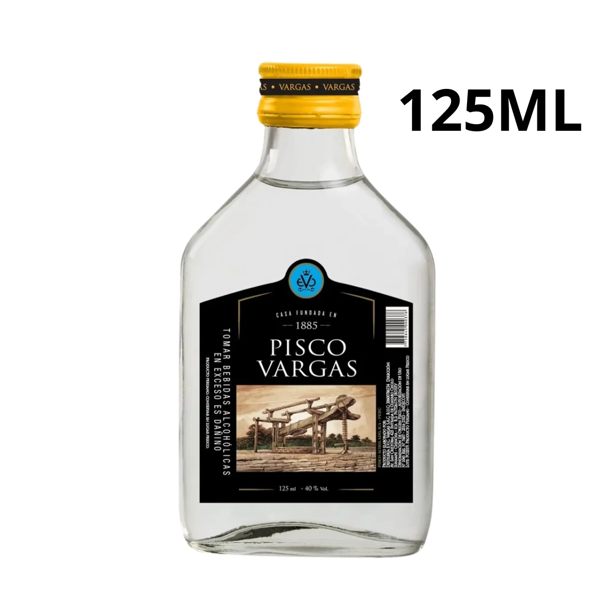 PISCO VARGAS PURO 125 ML